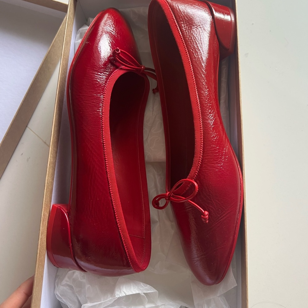 Christian Louboutin - Sweetie Jane Flat - Red - 38.5 - Picture 2 of 12